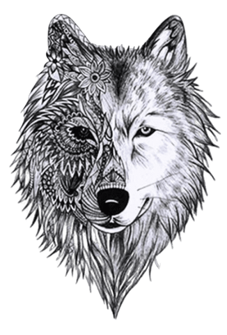 Tatouage éphémère Loup Sauvage - FIT ME TATTOO