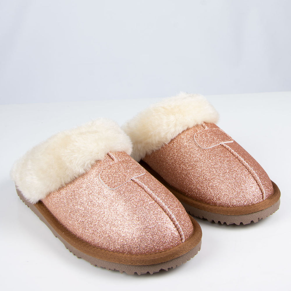 rose gold slippers