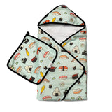 Sushi Hooded Towel Set