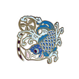 Pin Blue Koinobori