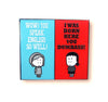 Angry Girl Speak English Pin