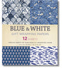 Blue and White Wrapping Paper