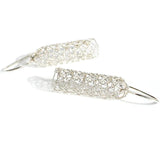 Silver Lace Wire Earrings