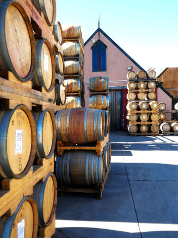 Barrels after vintage awaiting their precious cargo of pinot noir.