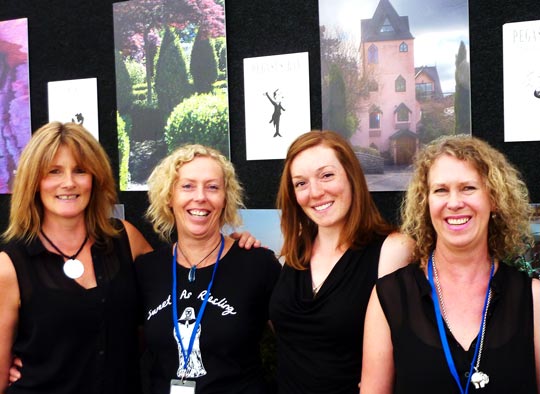 Pegasus Bay's trained tasting room staff, (from left) Heike, Penny, Jennifer & Sue