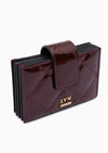 GLOSSY CARD POCKET HOLDER WALLETS ON CHAIN - LYN VN