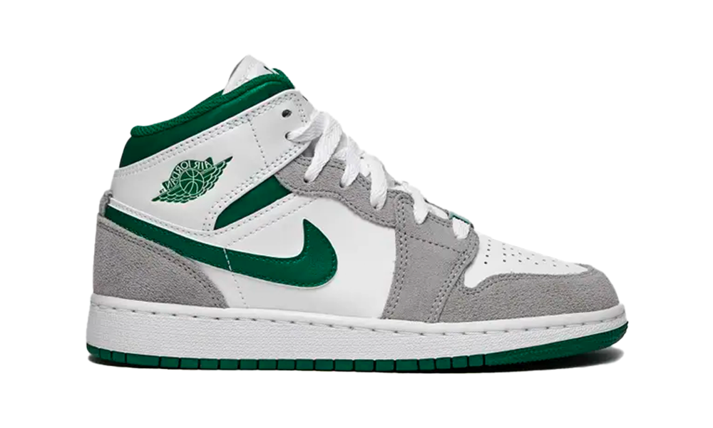 JORDAN 1 MID GREY PINE GREEN – Sneaky 