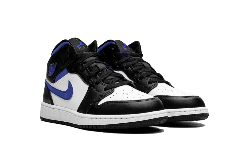 jordan 1 mid white racer blue gs