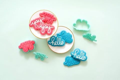 Sweet Sugarbelle - Cookie Cutter & Stamp Set - Words