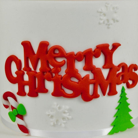 FMM Sugarcraft - Curved Words - Merry Christmas Cutter