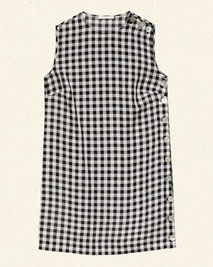 Coralie Dress - Black Marilyn Gingham - DAWN