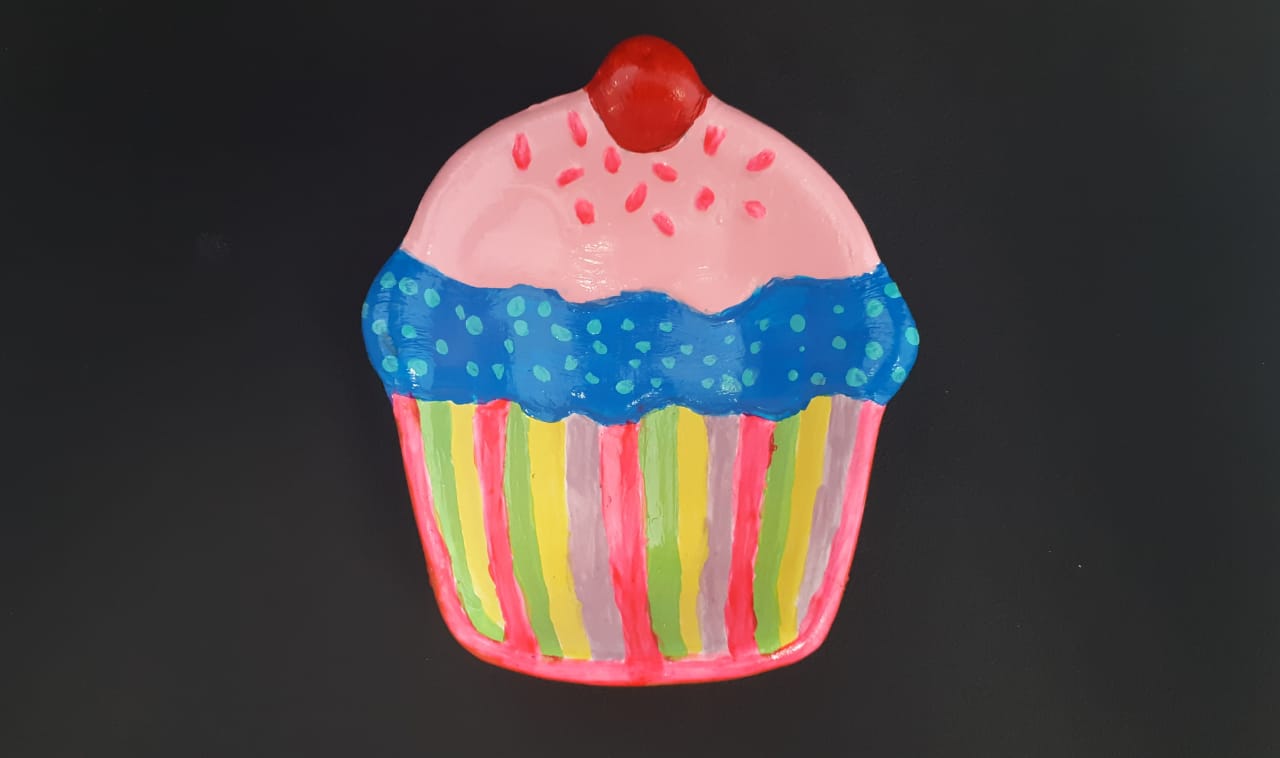 ceramic cupcake bowl