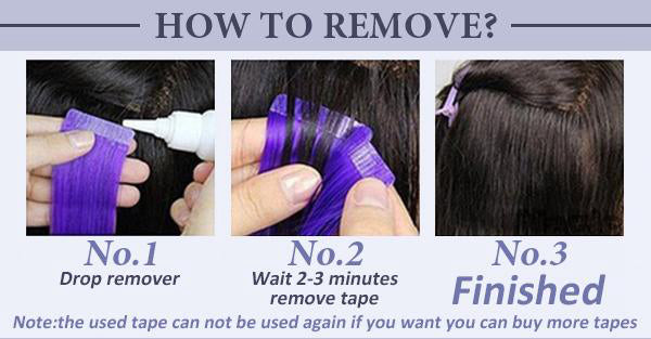E-litchi tape in hair extensions