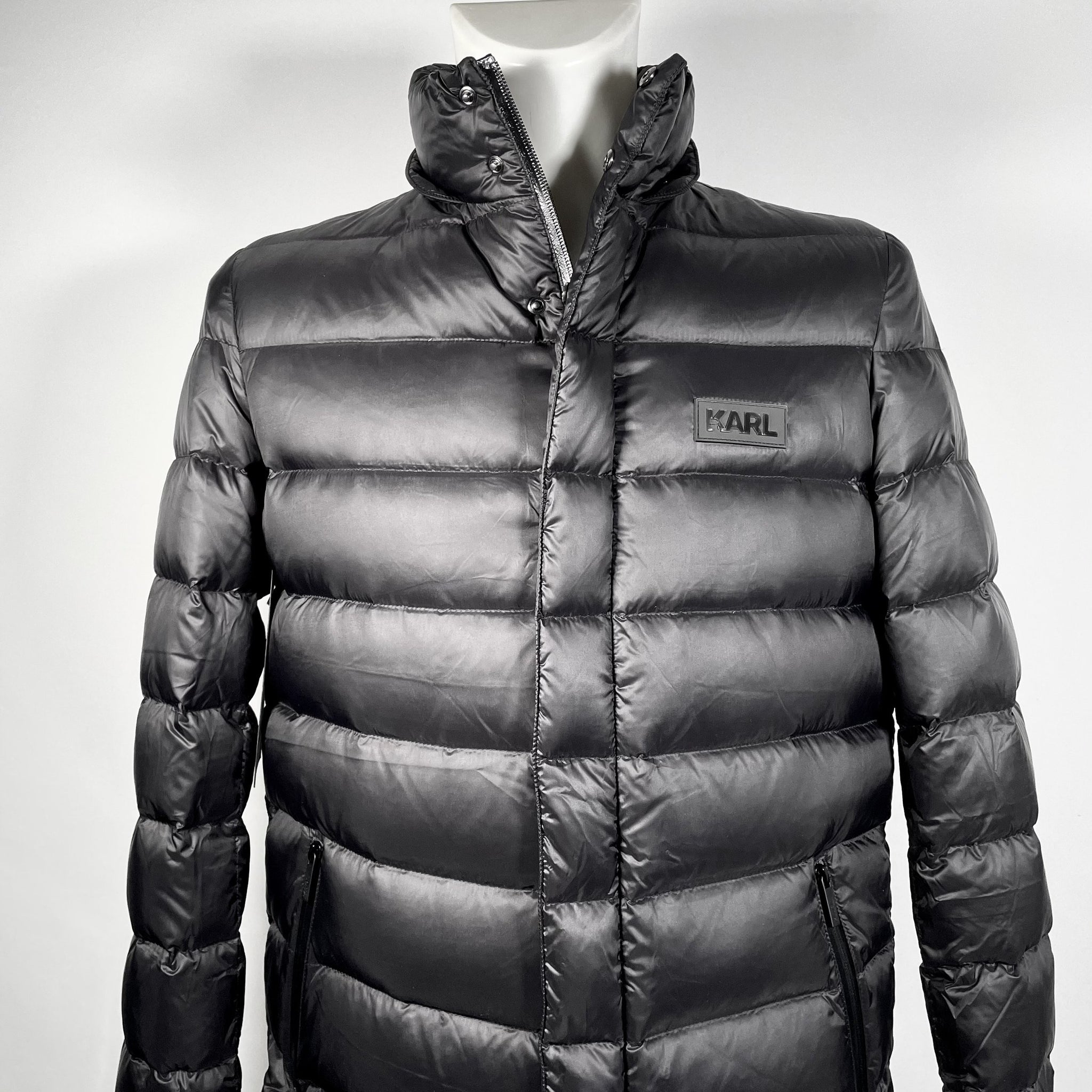 Karl Lagerfeld quilted down jacket, 48 – La Belle Epoque Boutique