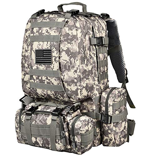 Military Tactical Backpack Army Molle Hydration Bag 3 Day Rucksack Outdoor  Hiking School Daypack 33l With 3l Water Bladder