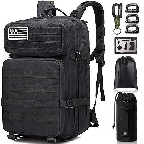 Military Tactical Backpack Army Molle Hydration Bag 3 Day Rucksack Outdoor  Hiking School Daypack 33l With 3l Water Bladder