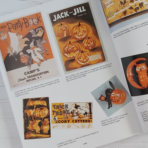 a page full of vintage Halloween items from the book Halloween in America Edition 2