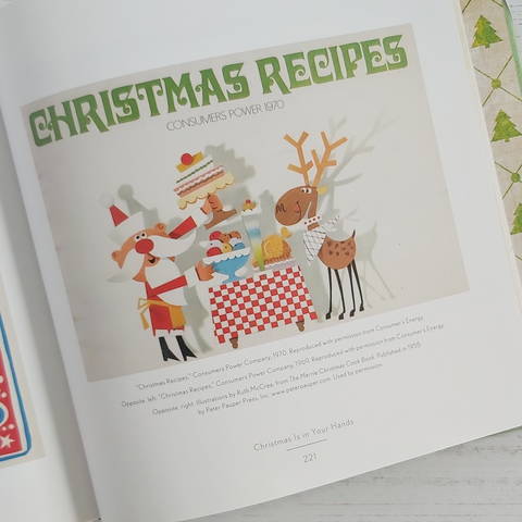 Santa and reindeer image in Midcentury Christmas by Sarah Archer