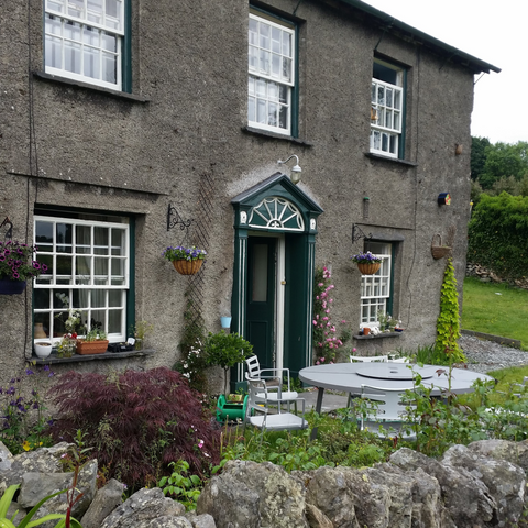 the old post office building, which was featured in some of Beatrix Potter's books 