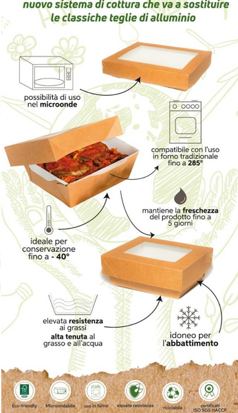 Teglia Eco pack 4/6 porzioni