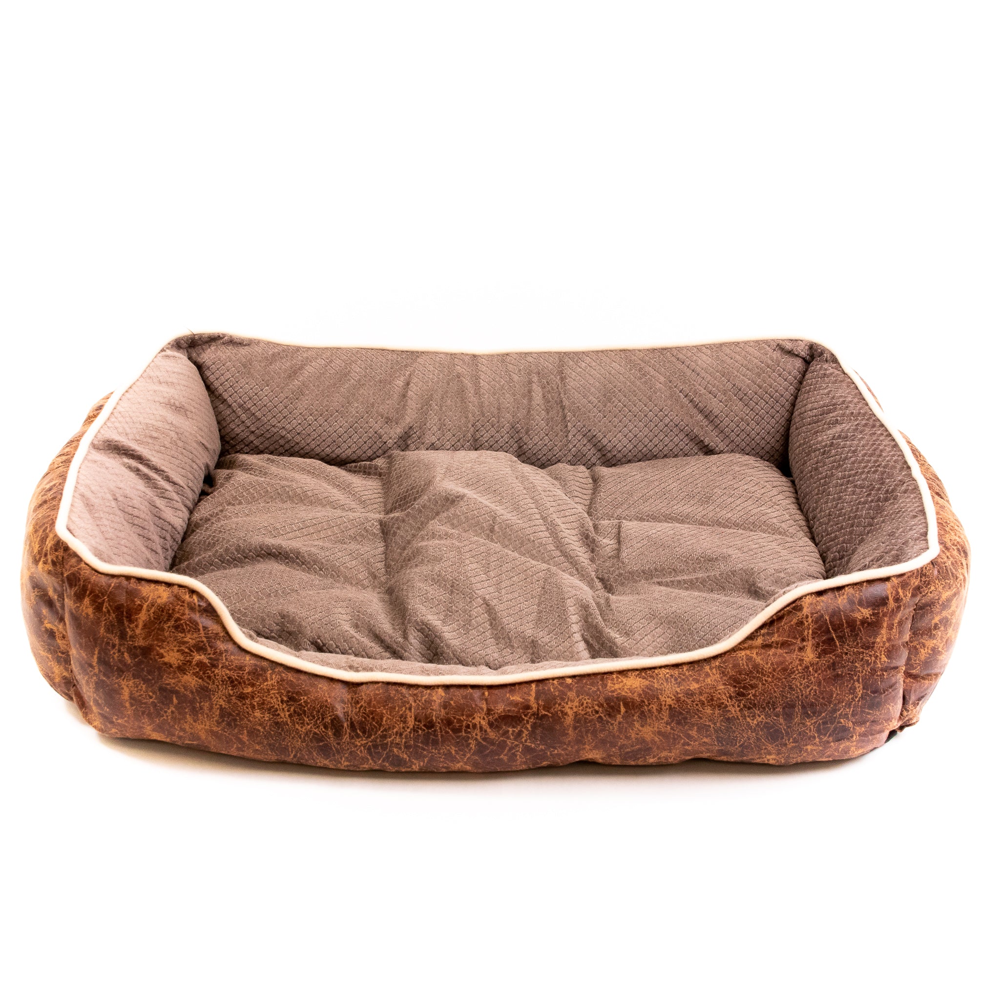 plush dog bed