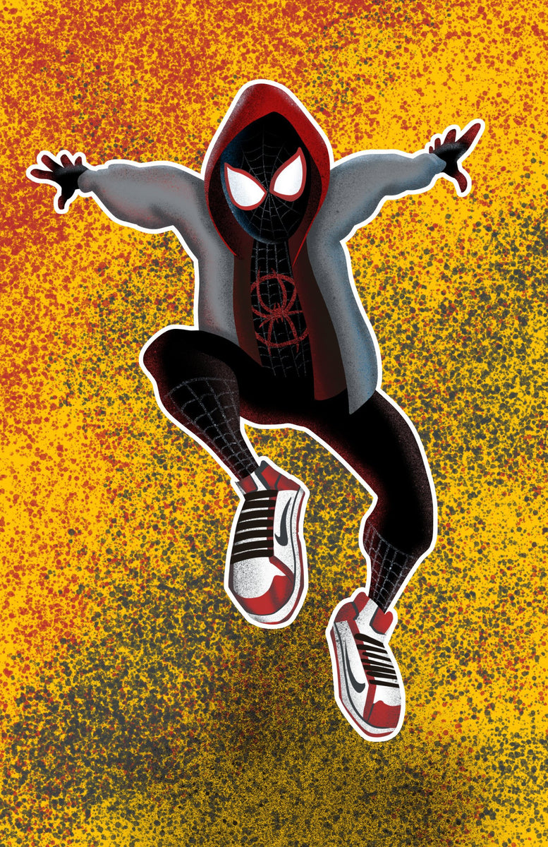 Miles Morales Spider-man Graffiti style Fan Art with Air Jordans – ASAP