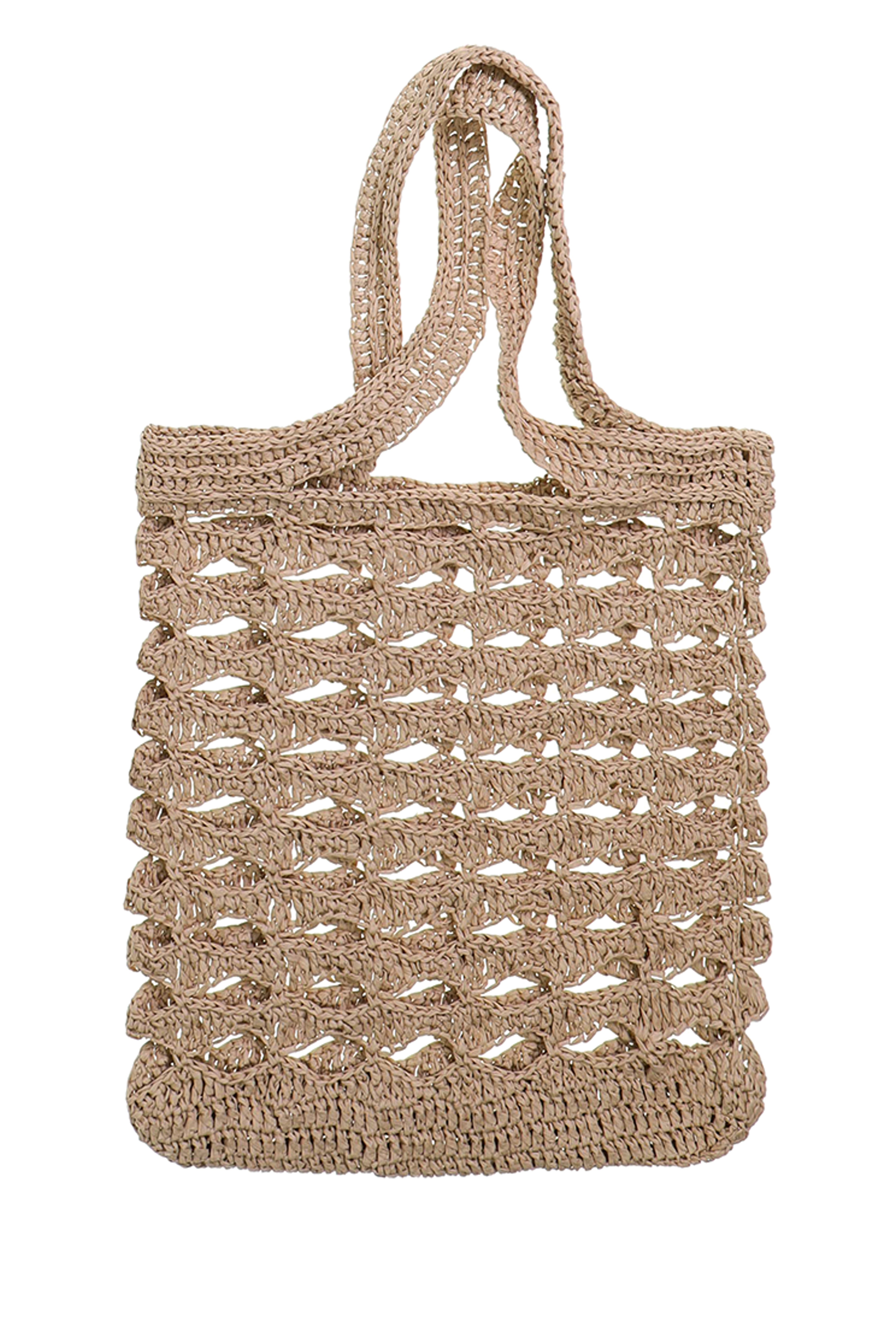 Crochet Bag - Beige – Aegean Boutique
