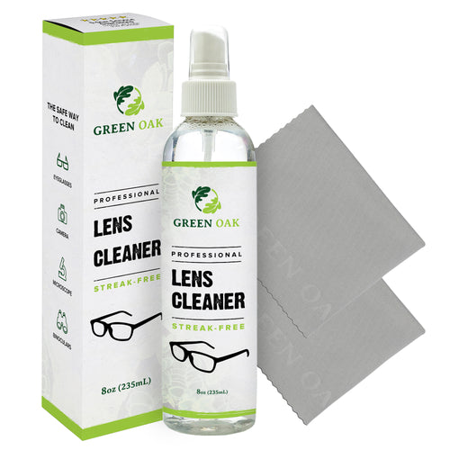 Eyeglasses Lens Cleaner Spray Kit-iGeyzoe Eye Glasses Cleaner Spray  16oz(2ozx8) Alcohol & Ammonia Free With 2PCS Eyeglass Clean Cloth Safe for  All Lenses
