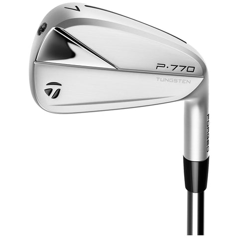 taylormade p770 golf iron head on a white background