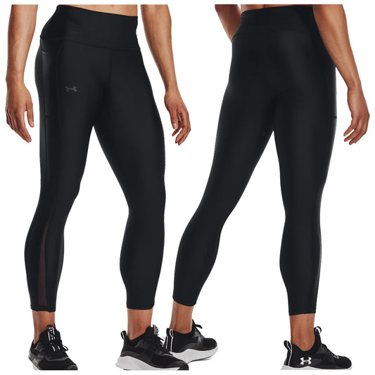 HeatGear No-Slip Waistband Ankle Leggings Black price in Saudi