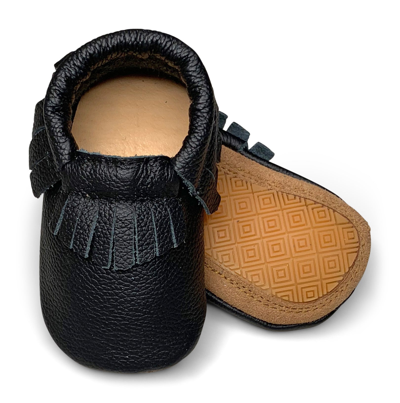 hard sole leather moccasins