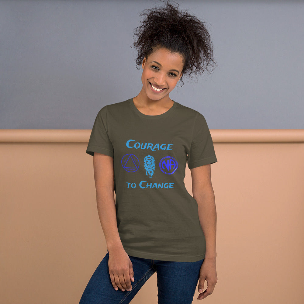 Courage to Change Unisex t-shirt AA / Recovery Charity | eBay