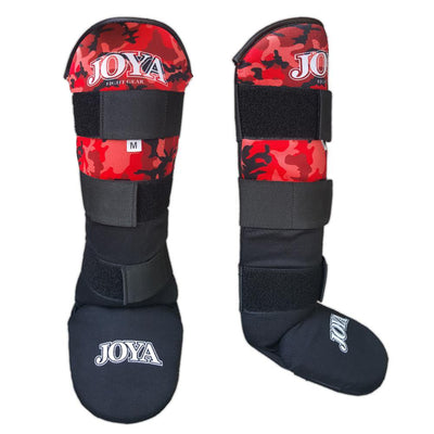 Joya Small Velcro Shinguard Camo Red Image 1