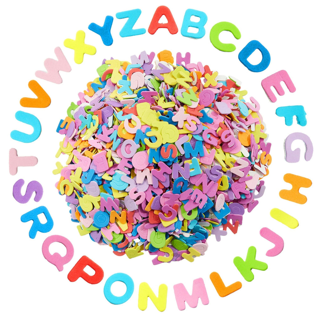 205PCS Glitter Foam Alphabet Letter Stickers Scrapbook Stickers Glitter  English AZ Planner Stickers 3D Self-Adhesive Foam Sticker Sheets Easy  Peel-Off