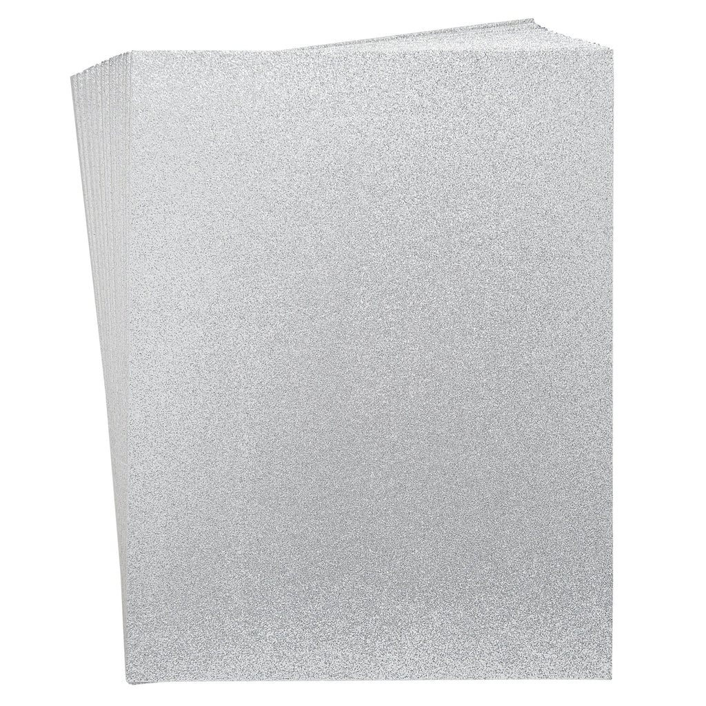 Chunky Silver Glitter Paper Sheets for Crafts (11 x 8.75 in, 30 Pack), PACK  - Jay C Food Stores