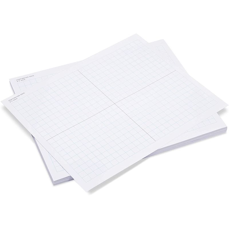 12 Packs Dry Erase XY Axis Graph Lap Board with Erasers, Double Sided, White, 11.8 x 8.9 Inches