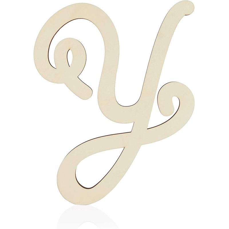 Wooden Monogram Alphabet Letters, Decorative Letter M (13 Inches