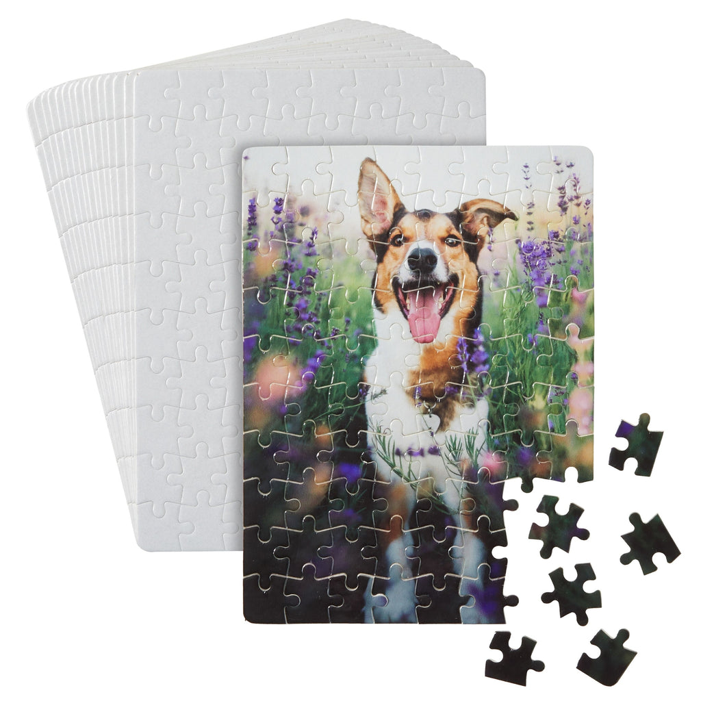 10 Sets Blank Sublimation Puzzles for DIY Crafts, 80-Piece Jigsaws for Heat  Press Thermal Transfer (9 x 8 In)