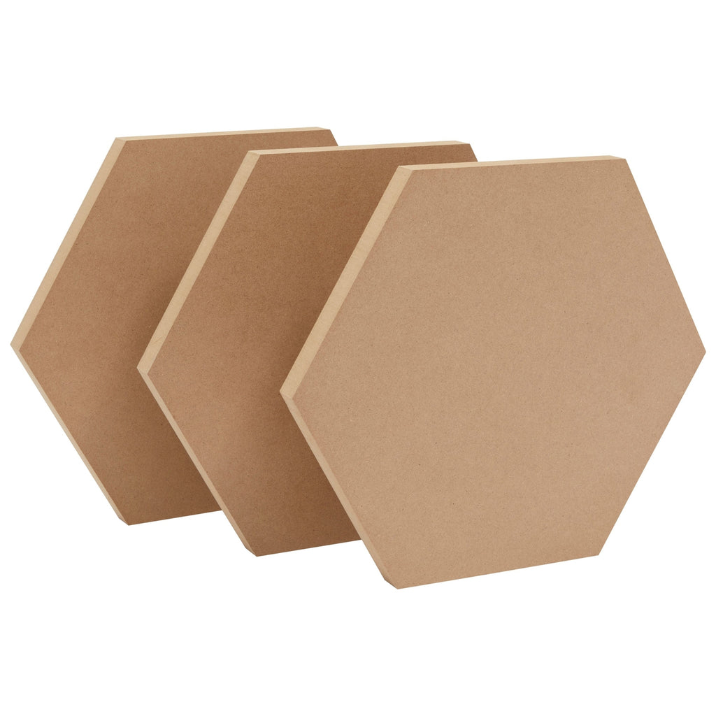 Unfinished Wood Squares for Crafts, 1 Inch Thick (6x6 in, 4 Pack