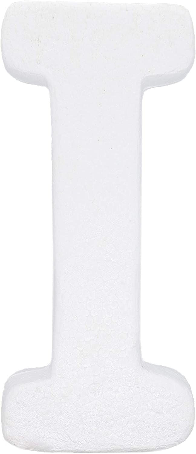 12 Inches Bright Creations Large Foam Number 1 for DIY Crafts, White