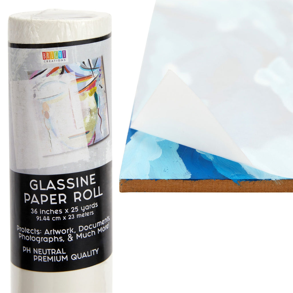 Glassine Paper Sheets for Artwork, Crafts, Baked Goods (12 In, 100