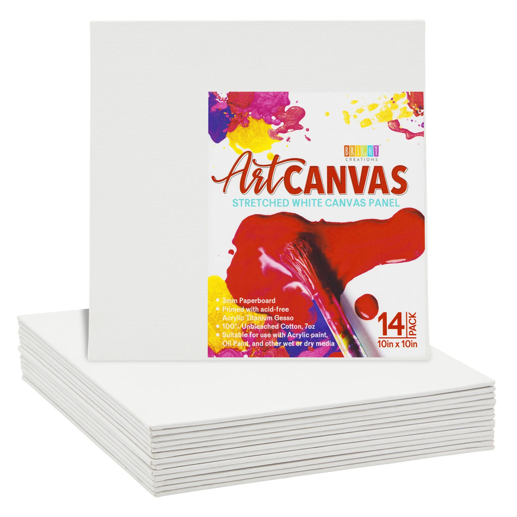 Stretched White 30x40 Canvas Boards for Painting for Artists, Acrylic, Oil Paints (2 Pack)