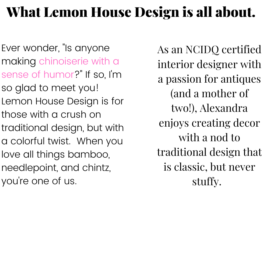 What Lemon House Design is all about.