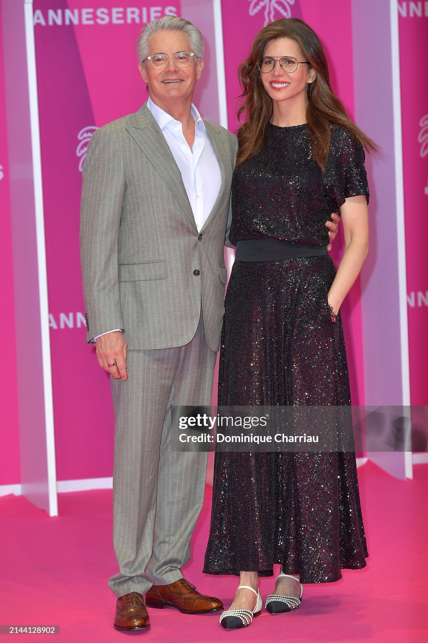 Desiree Gruber and Kyle MacLachlan in Cannes