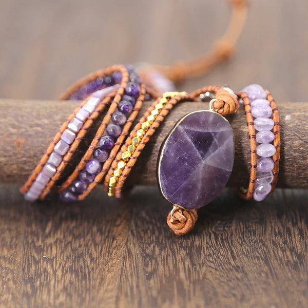 Amethyst Imperial Wrap Bracelet – Healing Rock