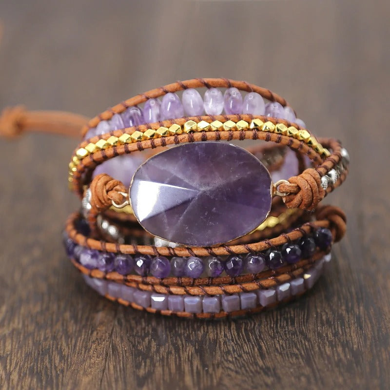 Amethyst Imperial Wrap Bracelet – Healing Rock