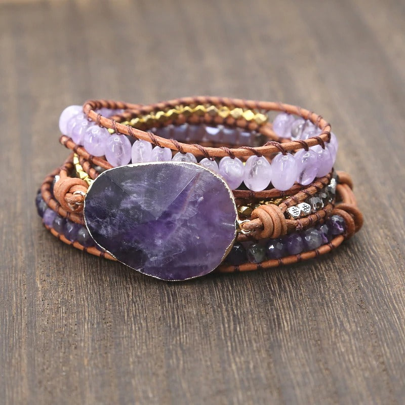 Amethyst Imperial Wrap Bracelet – Healing Rock
