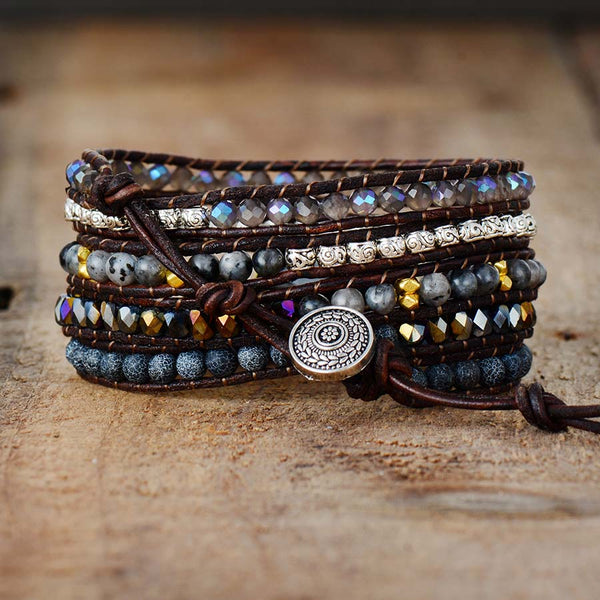 Onyx Moonlight Wrap Bracelet – Healing Rock