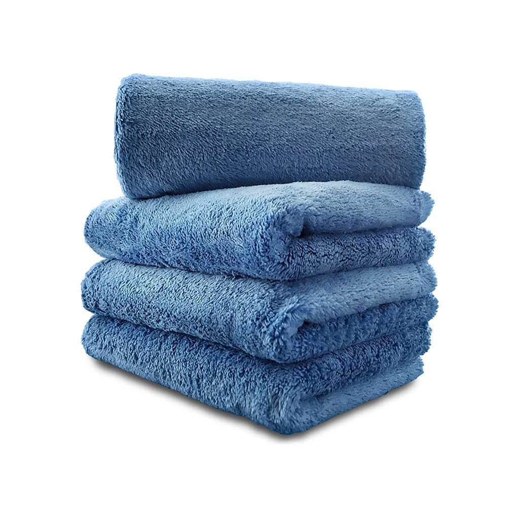 AUTOFIBER | Dreadnought Jr. Drying Towel (16x16) 2 - Pack - 2-Pack /  Grey/Blue