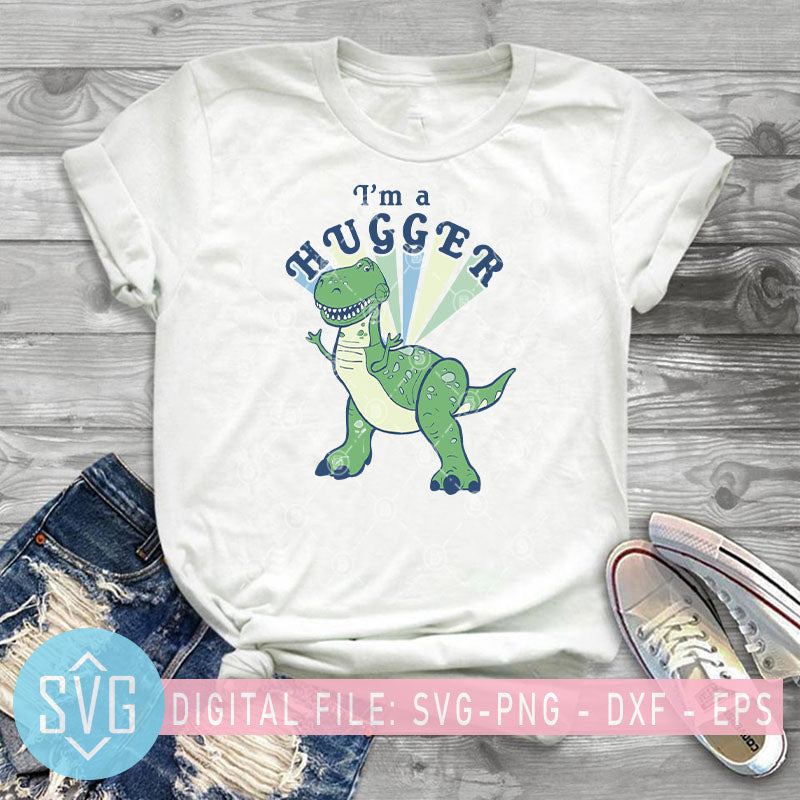 Download Disney Pixar Toy Story 4 Rex I M A Hugger Colorful Portrait Svg Svg Trends Studio Trendy Svg For Crafters